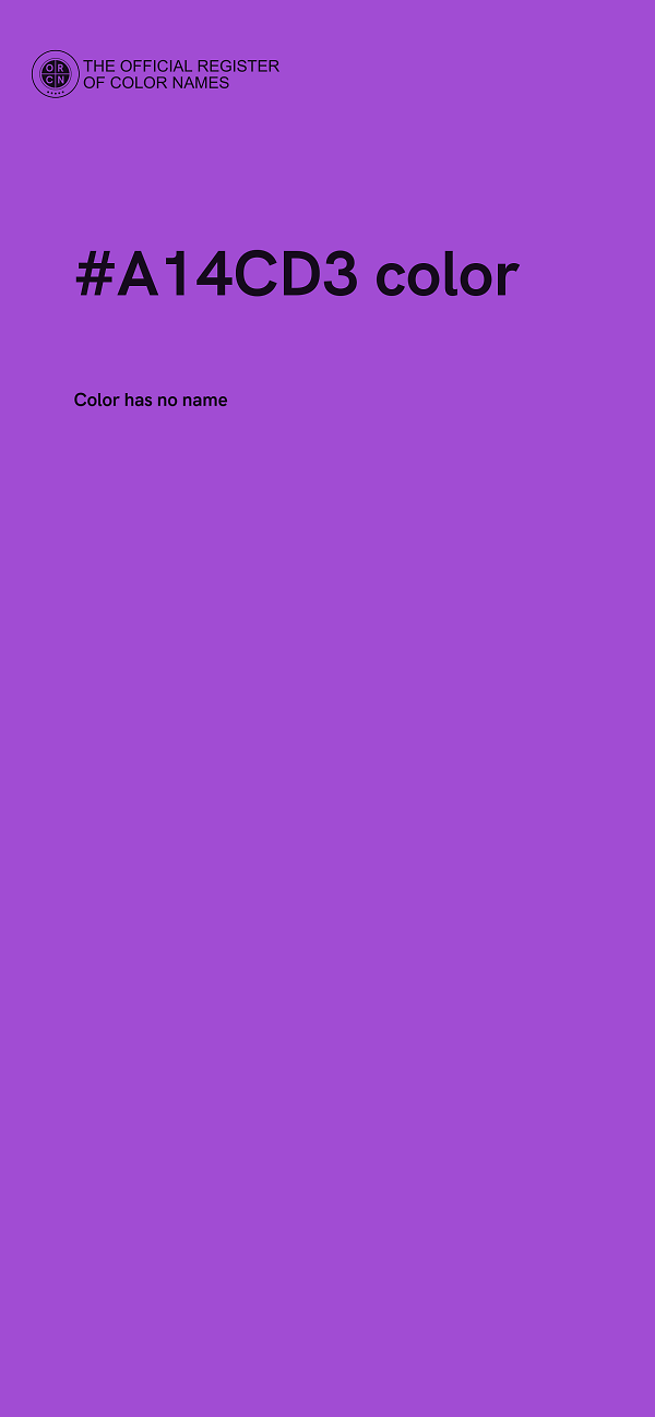 #A14CD3 color image