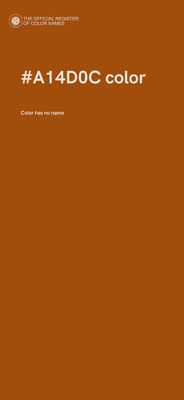 #A14D0C color image