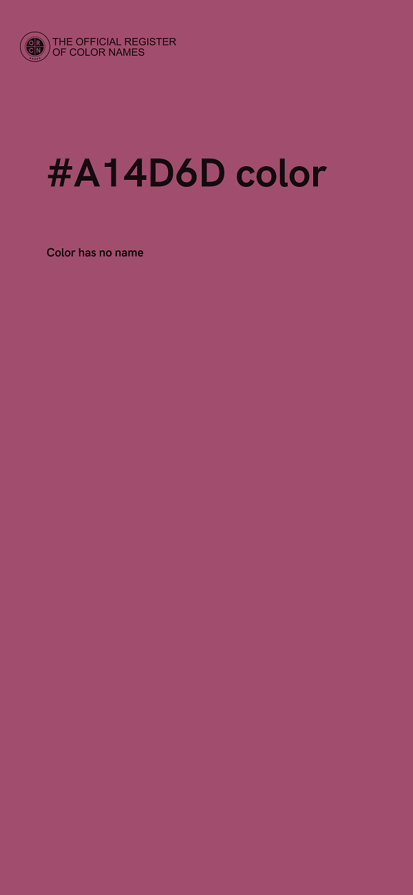 #A14D6D color image