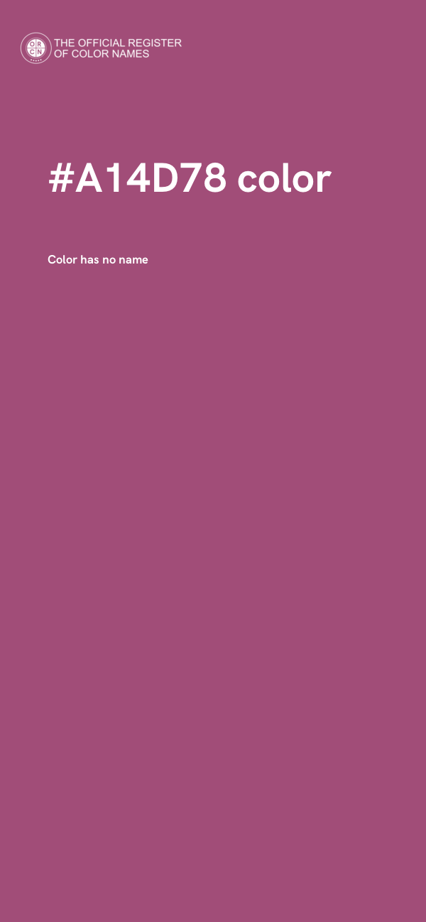 #A14D78 color image