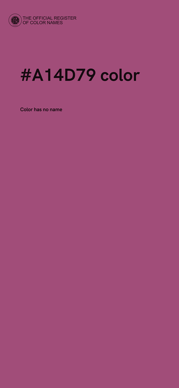 #A14D79 color image