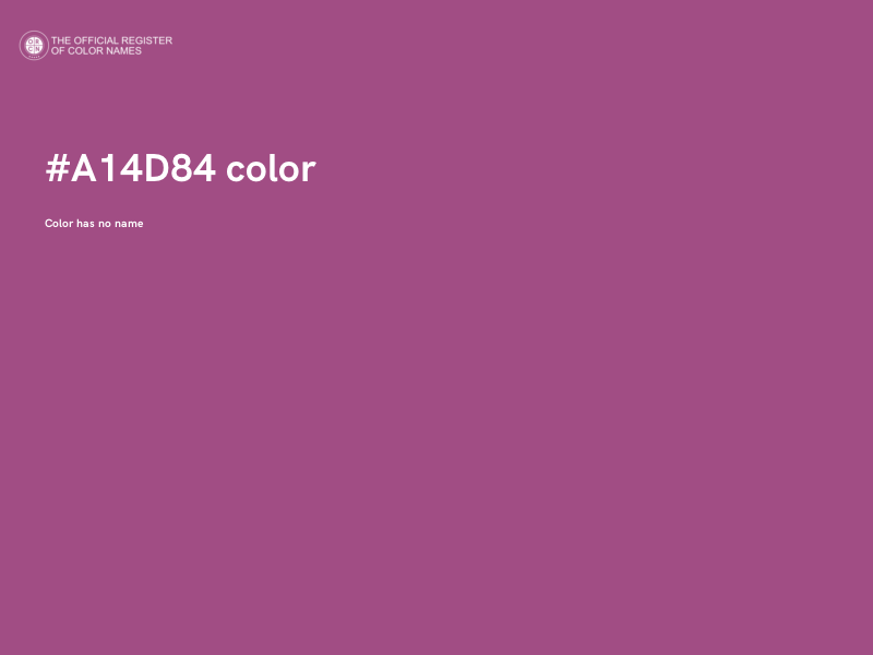 #A14D84 color image