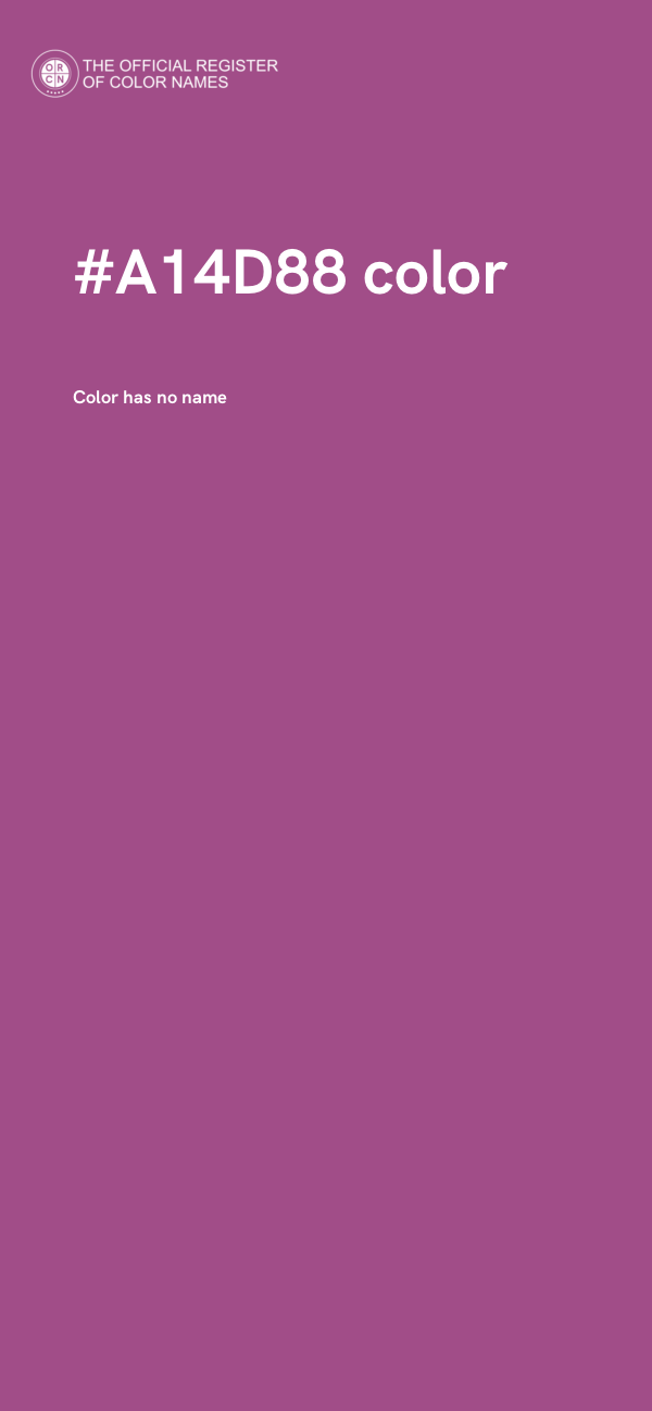 #A14D88 color image