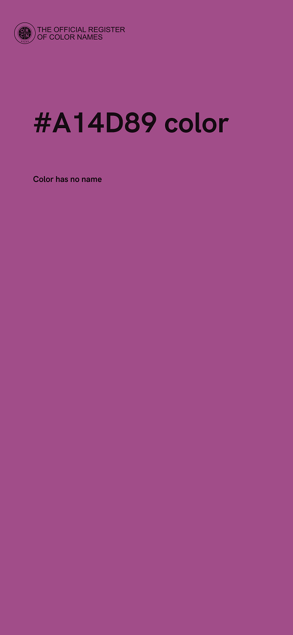 #A14D89 color image