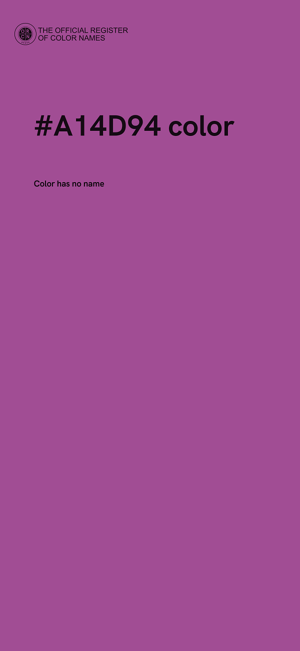 #A14D94 color image