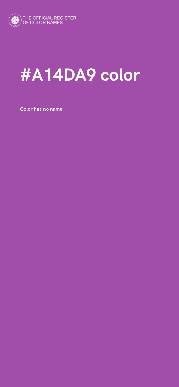 #A14DA9 color image