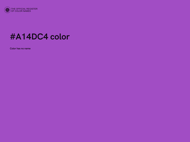 #A14DC4 color image