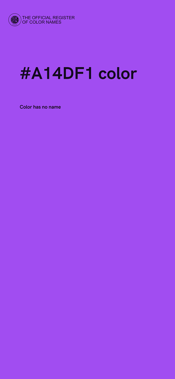 #A14DF1 color image