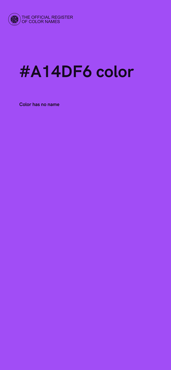 #A14DF6 color image