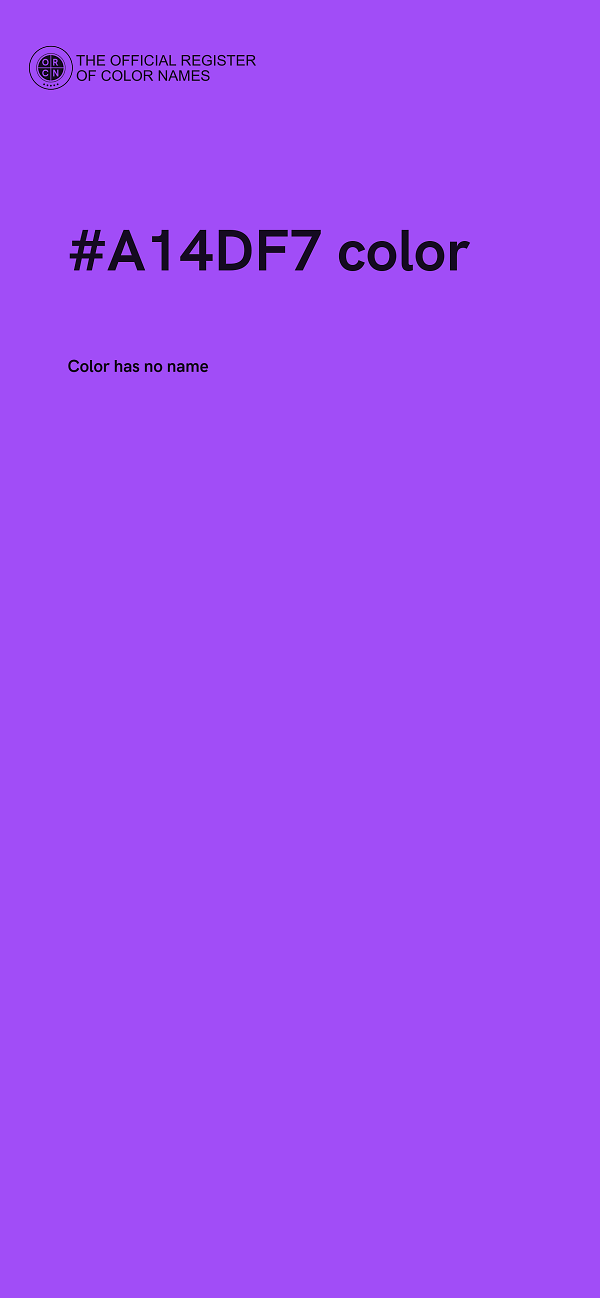 #A14DF7 color image