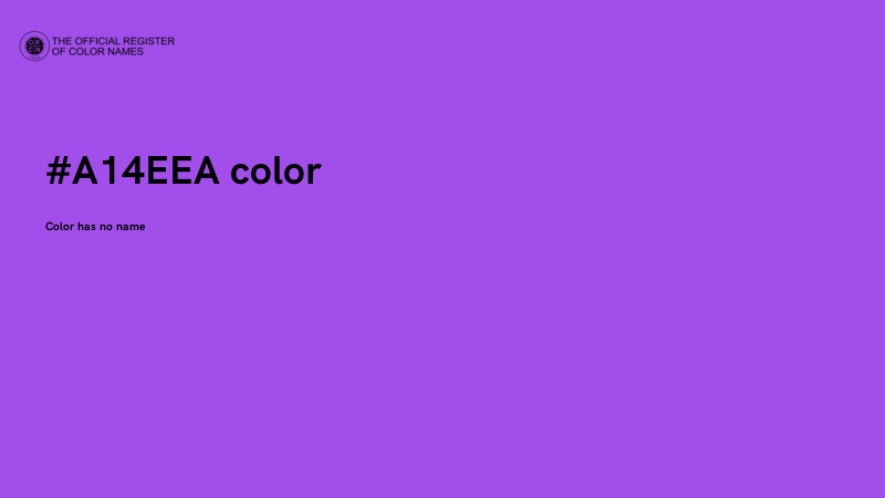 #A14EEA color image
