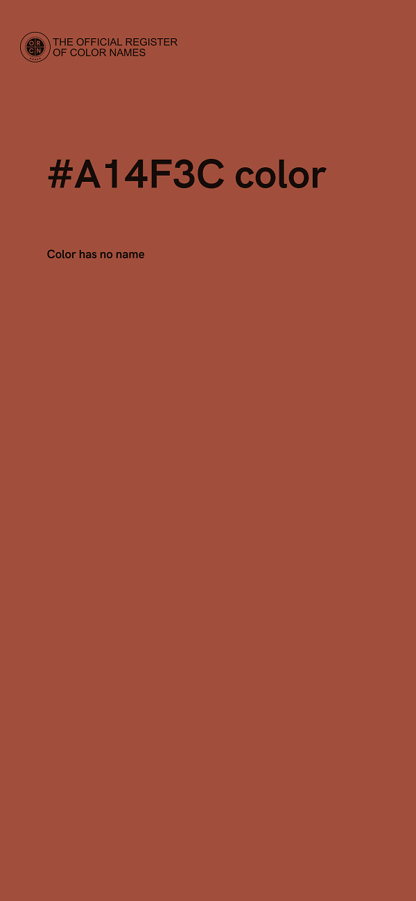 #A14F3C color image