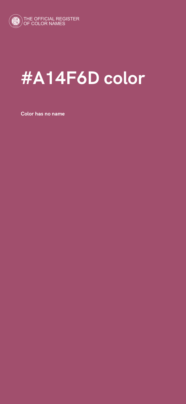 #A14F6D color image