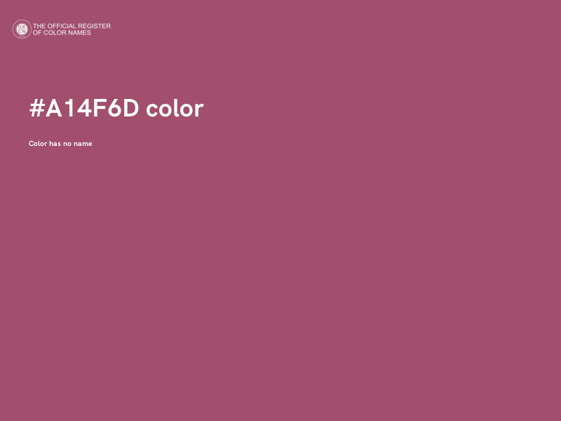 #A14F6D color image