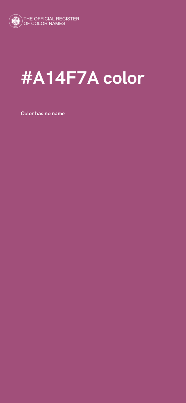 #A14F7A color image
