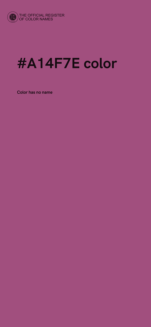 #A14F7E color image