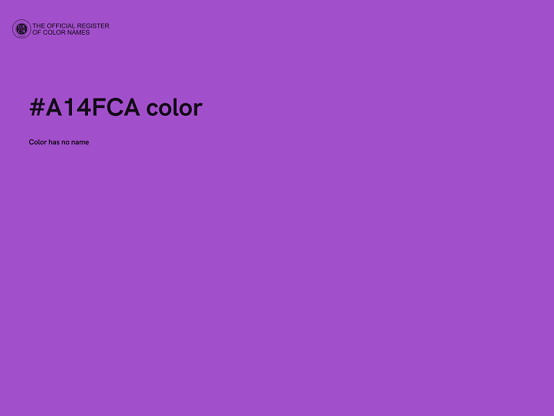 #A14FCA color image