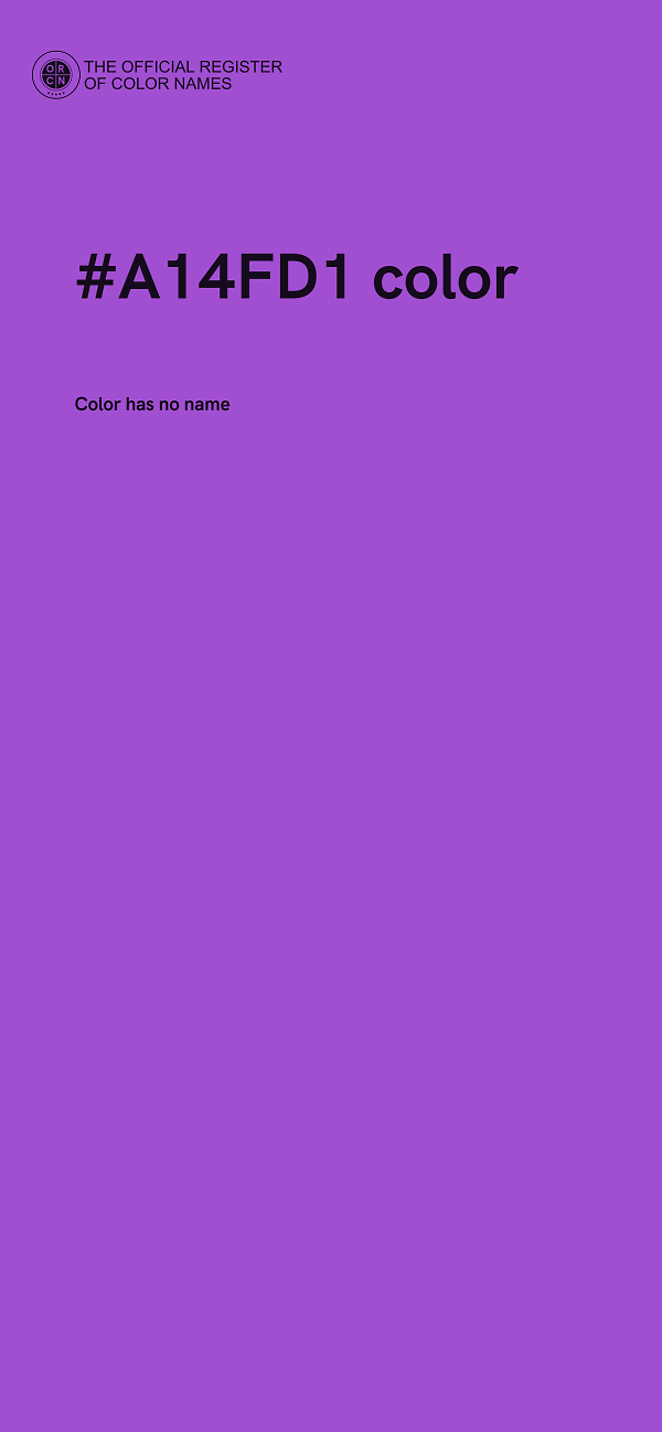 #A14FD1 color image