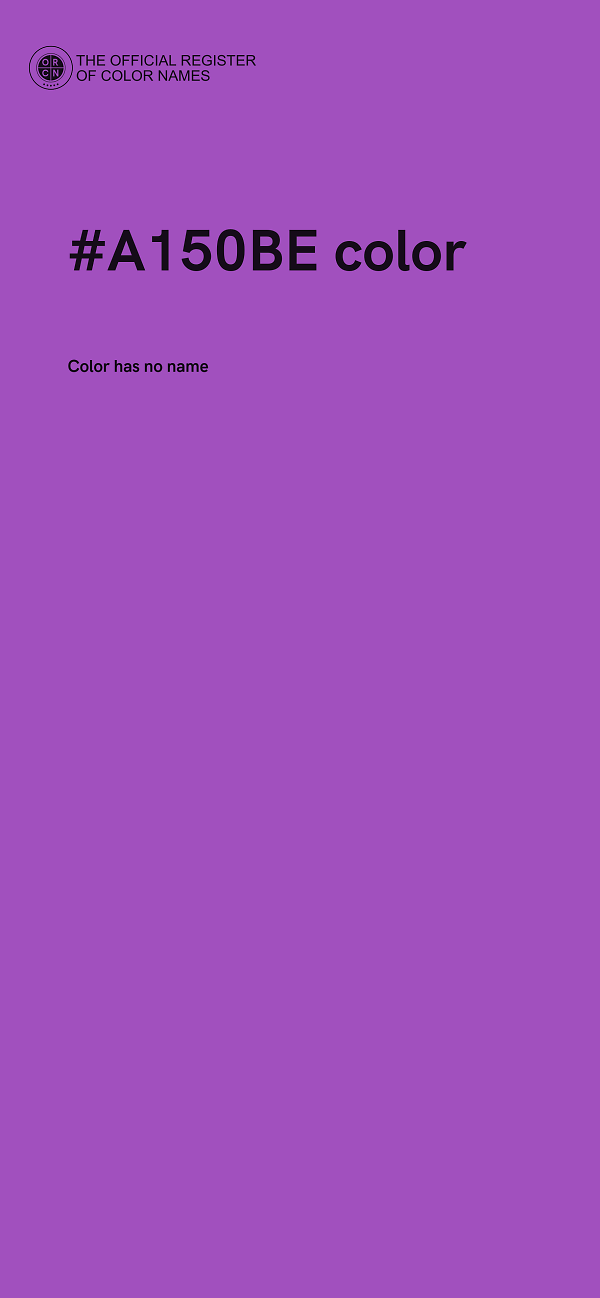 #A150BE color image