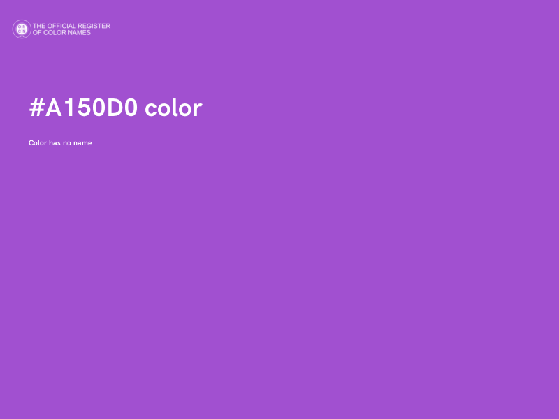 #A150D0 color image