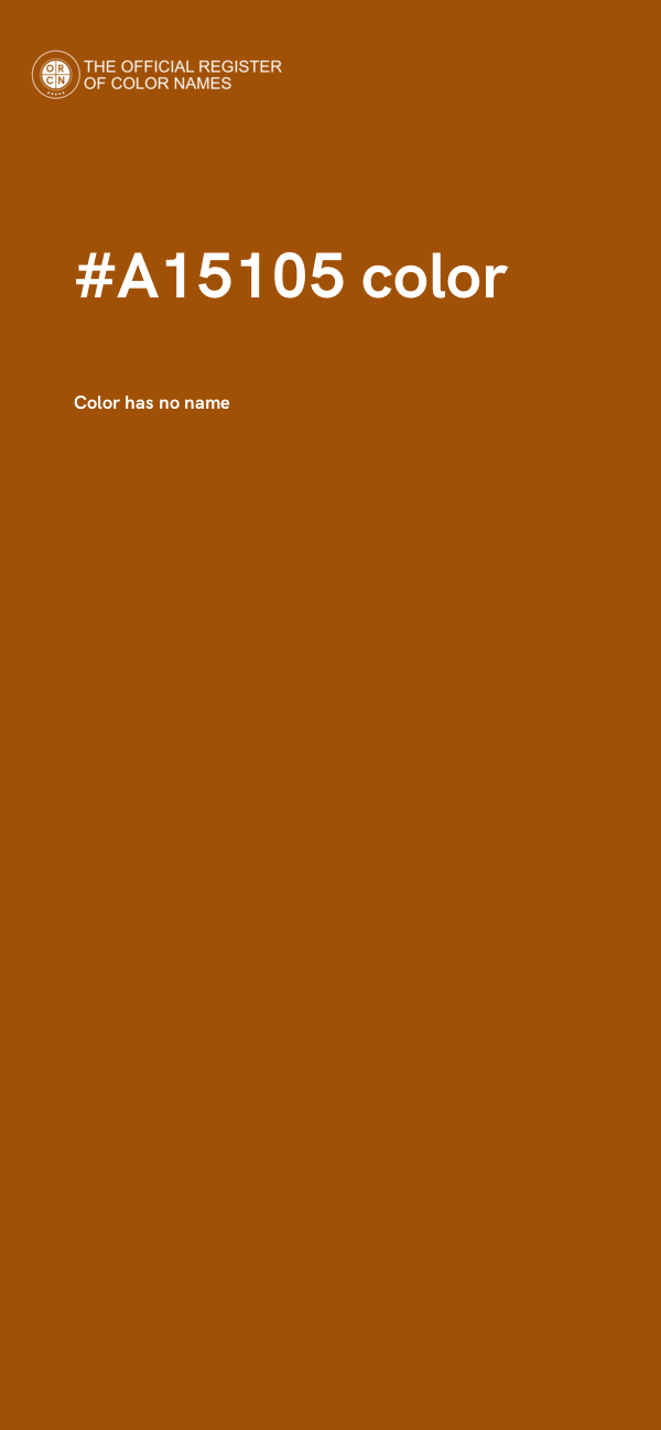 #A15105 color image