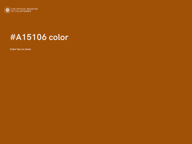 #A15106 color image