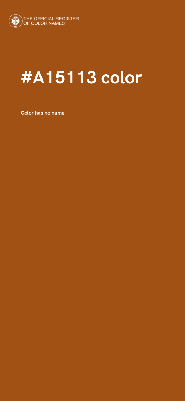 #A15113 color image