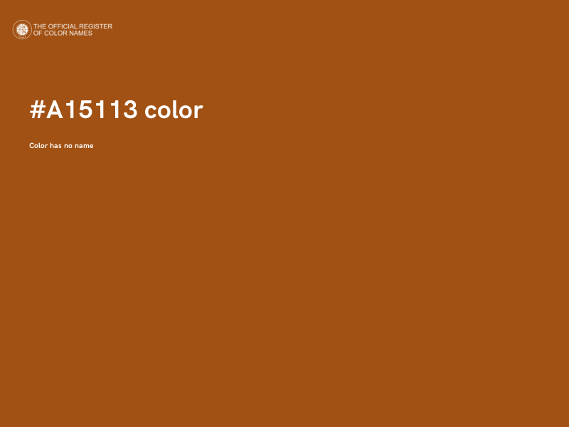 #A15113 color image