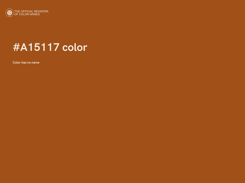 #A15117 color image