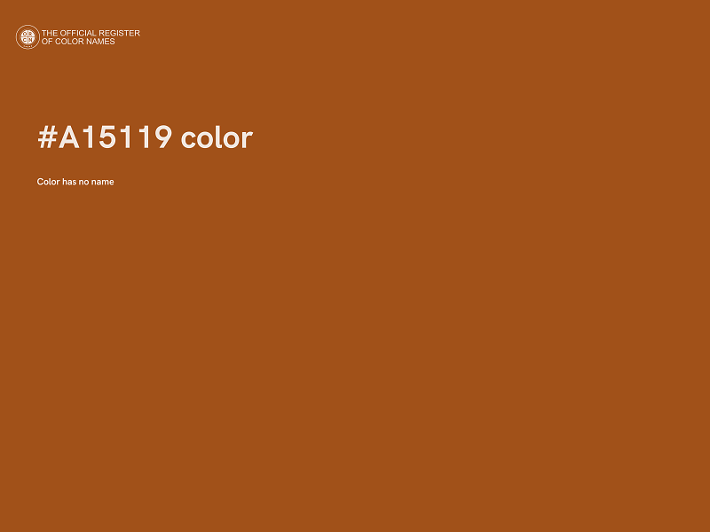 #A15119 color image