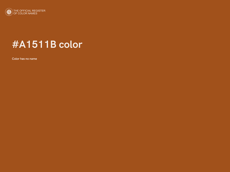 #A1511B color image