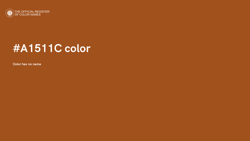 #A1511C color image