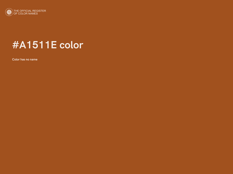 #A1511E color image
