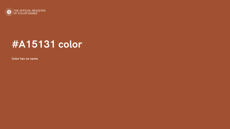 #A15131 color image