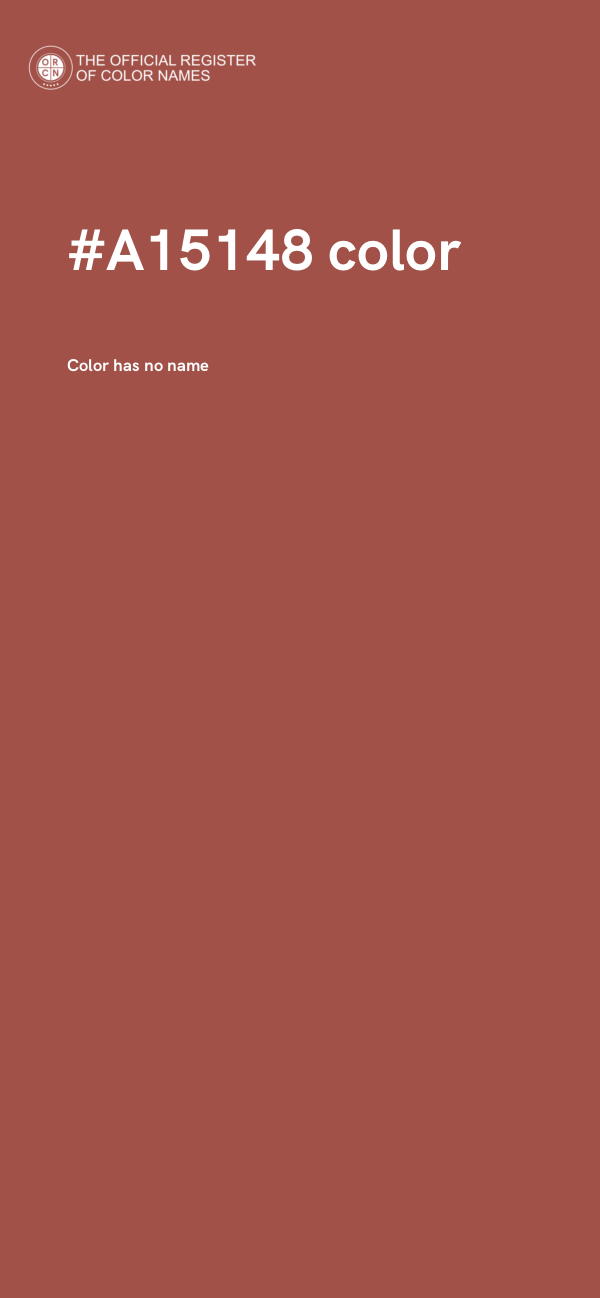 #A15148 color image