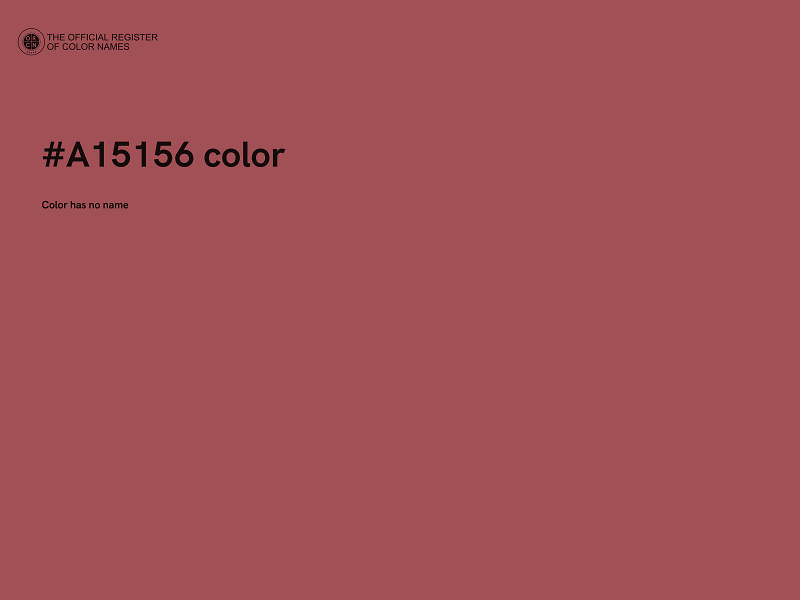 #A15156 color image