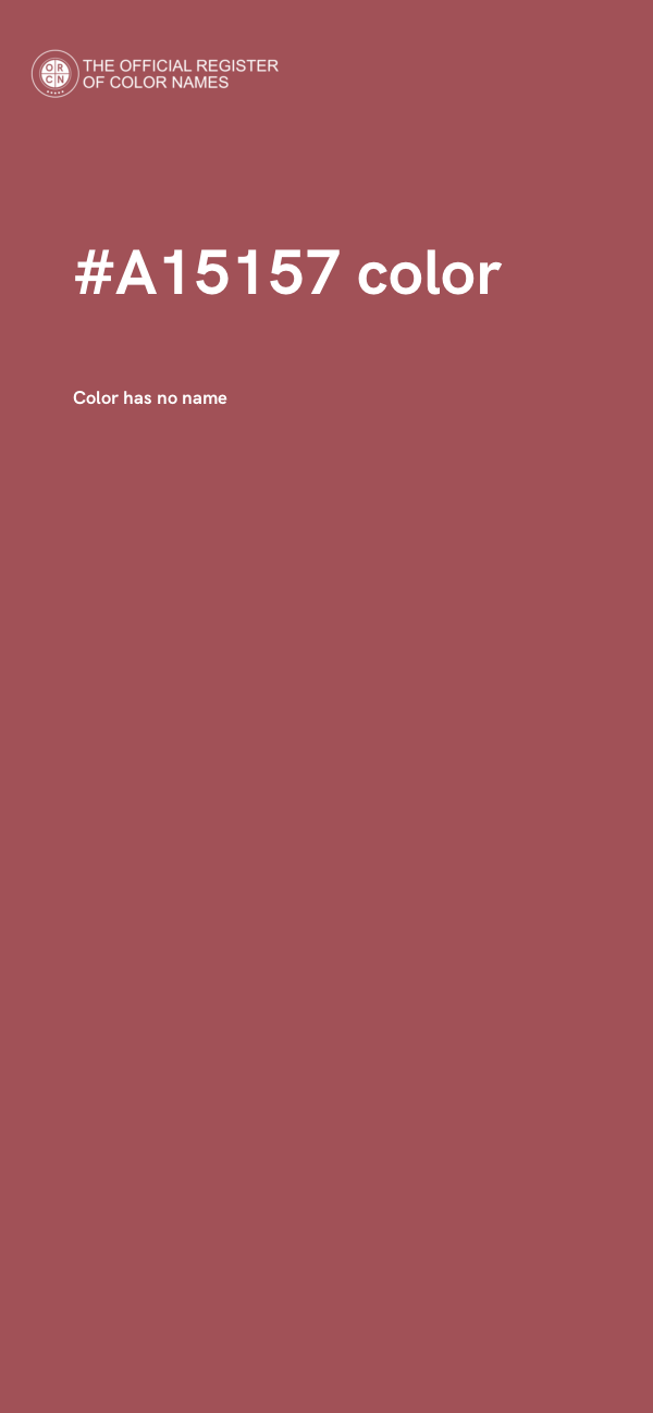 #A15157 color image