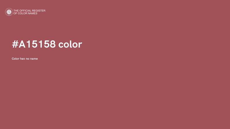 #A15158 color image