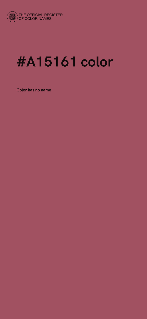 #A15161 color image