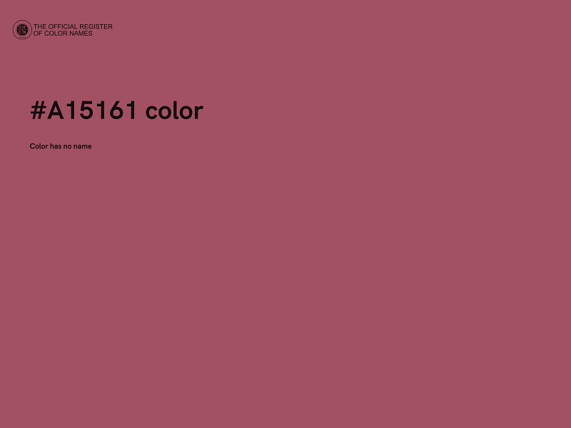 #A15161 color image