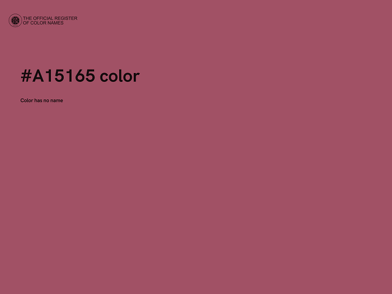 #A15165 color image
