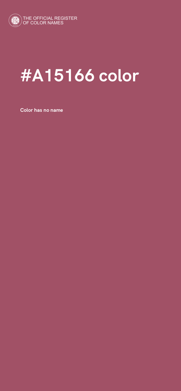 #A15166 color image