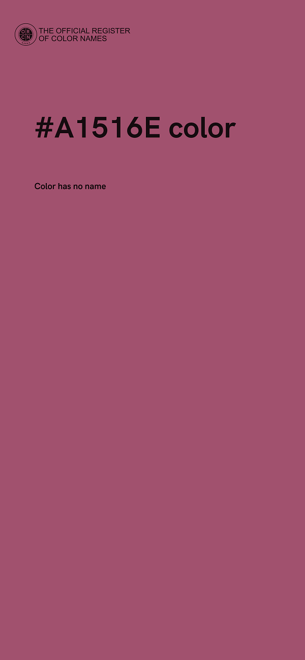 #A1516E color image