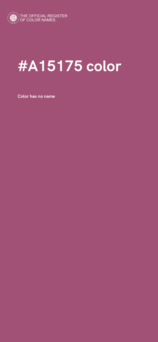 #A15175 color image