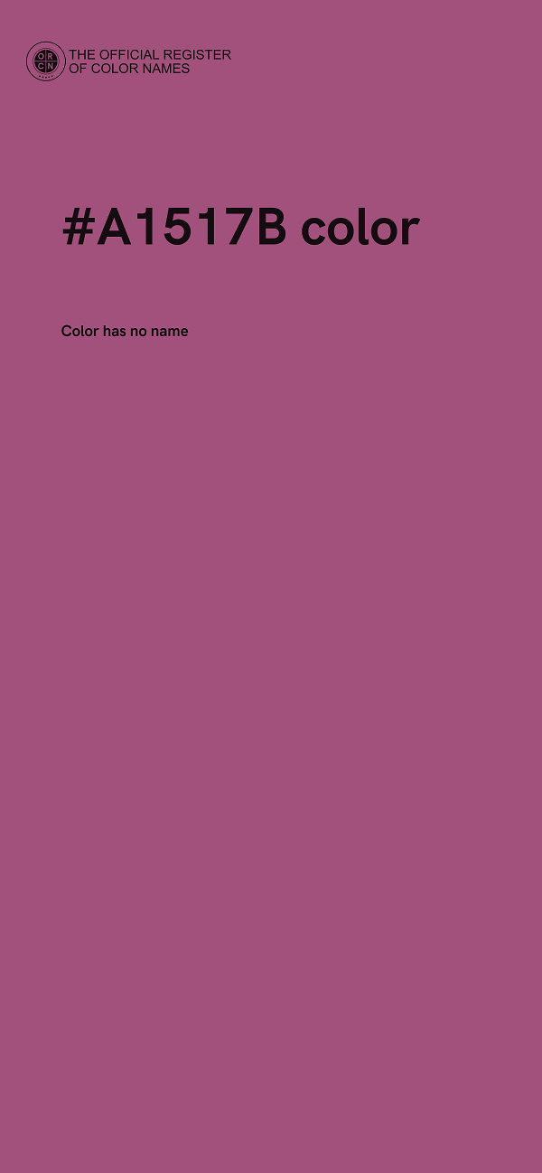 #A1517B color image