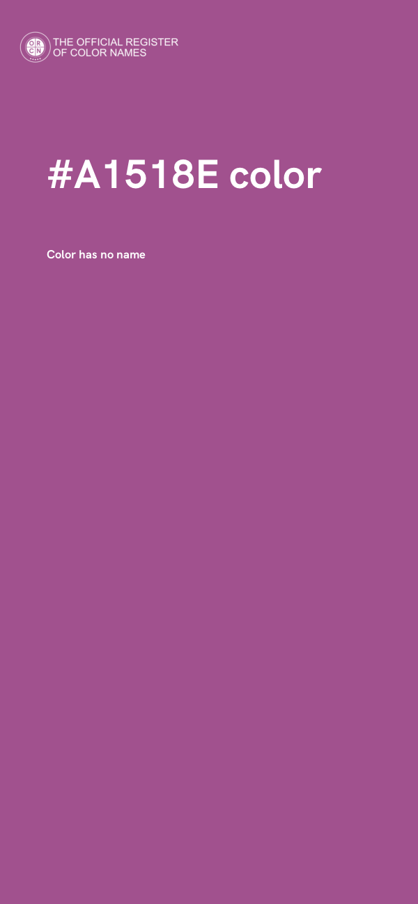 #A1518E color image