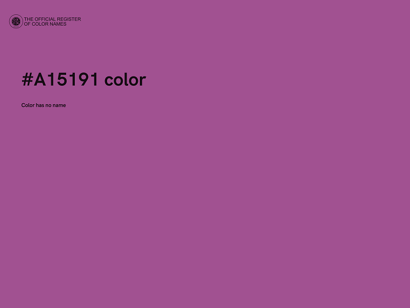 #A15191 color image