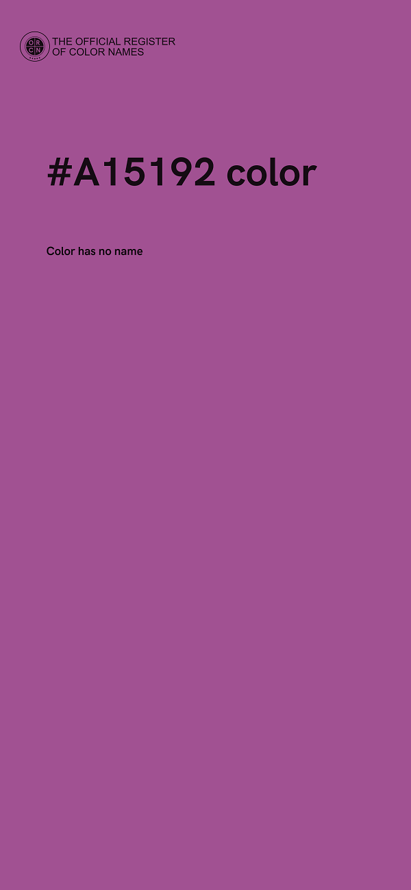 #A15192 color image
