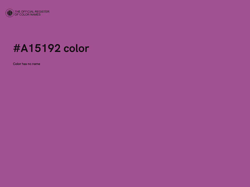 #A15192 color image