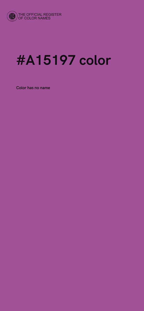 #A15197 color image